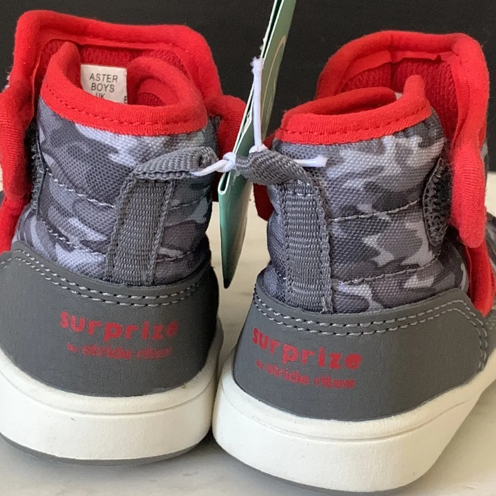 Surprize by Stride Rite Baby Aster Gray Camo Boots